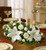 All White Holiday Centerpiece
