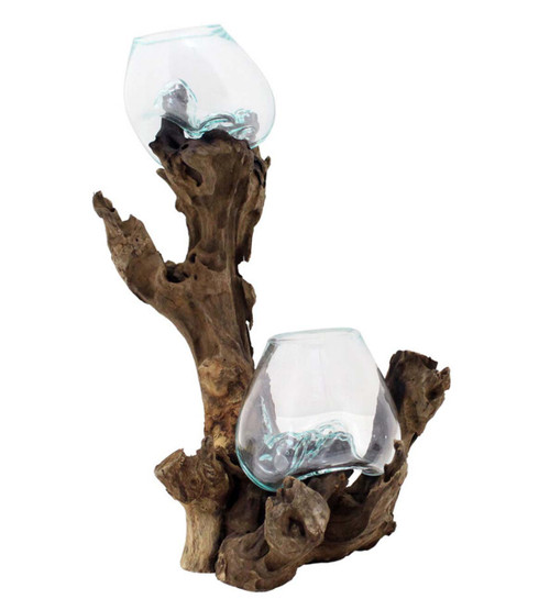 Cohasset Molten Glass Double Terrarium