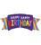 Rainbow Banner Birthday Balloon - 39"