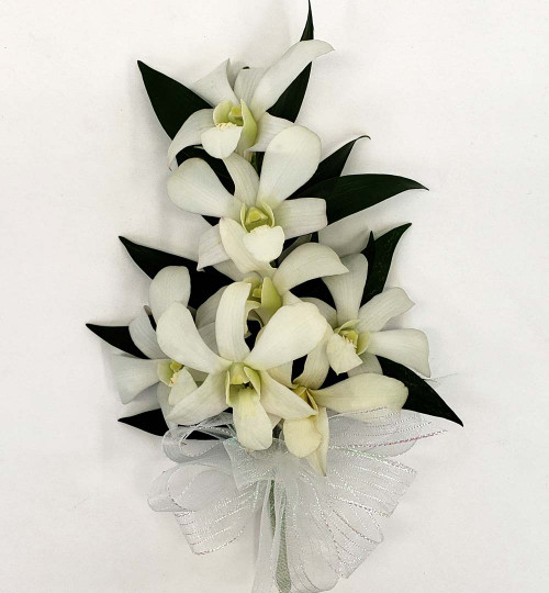 Create a Custom Dendrobium Orchid Wrist Corsage (Select Color)
