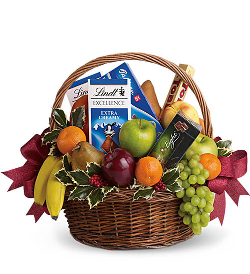 Fruits and Sweets Christmas Basket