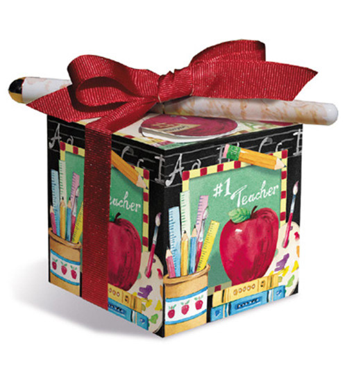 #1 Teacher - Paper Block & Pen Set