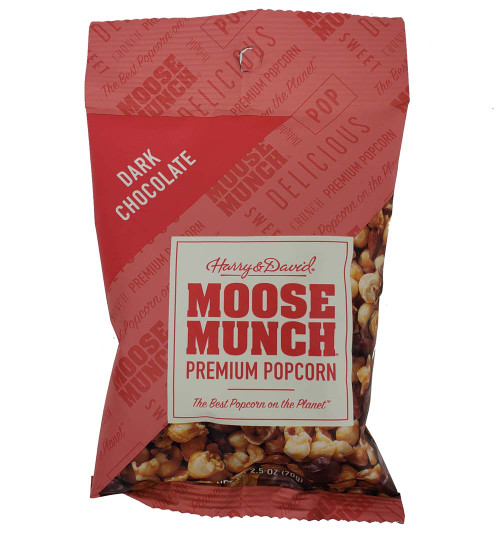Moose Munch Dark Chocolate Premium Popcorn 2.5 oz. Bag