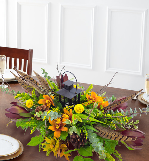 Rustic Glow Centerpiece