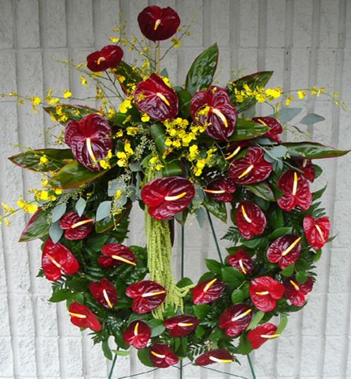 Tropical Serenity Funeral Wreath