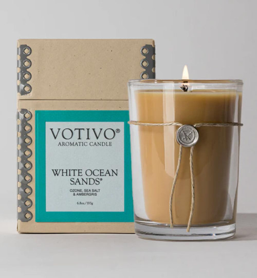 White Ocean Sands 6.8 oz. Aromatic Candle