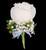 Large White Rose Boutonniere